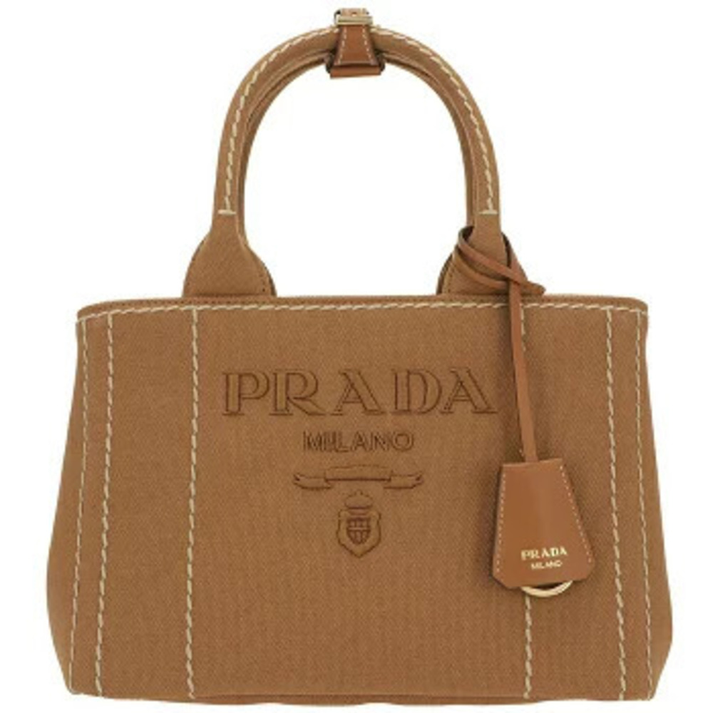Prada handbag CANAPA Jardinire canvas shoulder bag Spring Summer - Picture 2 of 8